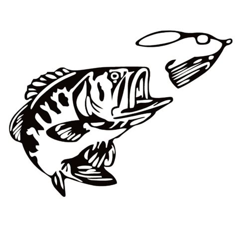 Bass and Spinner Decal - Bass Fishing Sticker - 1255