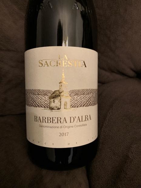 2017 La Sacrestia Barbera d'Alba, Italy, Piedmont, Alba, Barbera d'Alba - CellarTracker