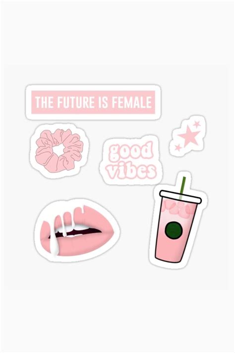 Pink aesthetic Vsco sticker pack printable | Print stickers, Aesthetic ...