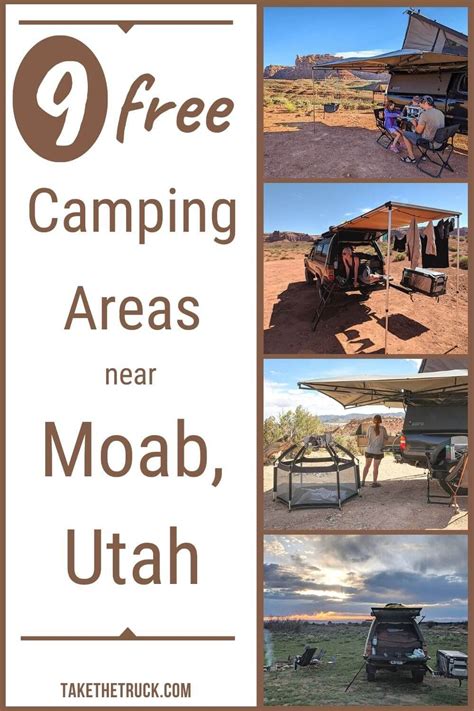 9 FREE Camping Areas Near Moab, Utah | Take The Truck