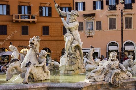 Poseidon Statue on Piazza Navona in Rome Stock Photo by ©fotoecho 7296160