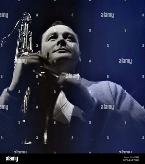 STAN GETZ (1927-1991) American jazz saxophonist in March 1964. Photo ...