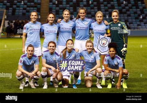 Manchester City Women team group during the UEFA Women's Champions ...