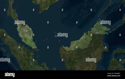 Malaysia highlighted on a high resolution satellite map Stock Photo - Alamy