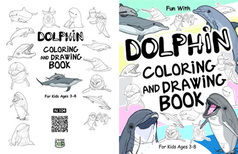 Dolphin Coloring and Drawing Book for Kids #104