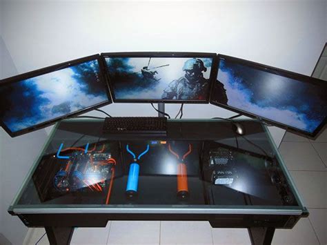 Amazing Liquid-Cooled Computer Built Directly Into a Desk, Complete ...