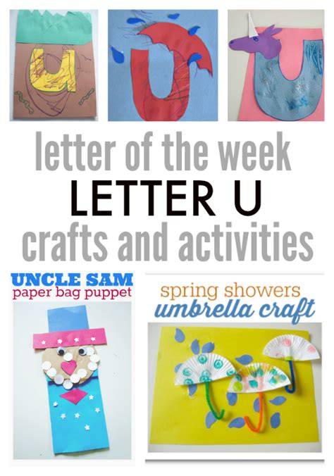 Letter Of The Week - Letter U Crafts and Activities - No Time For Flash Cards