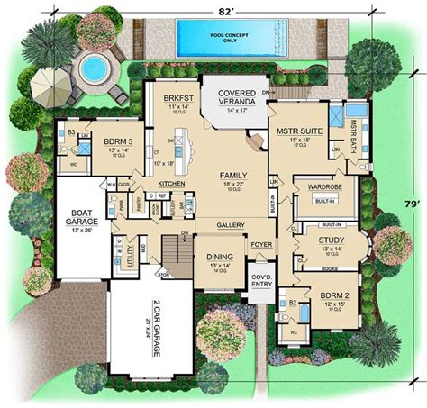 Mountain-rustic House Plan - 4 Bedrooms, 4 Bath, 4314 Sq Ft Plan 63-515