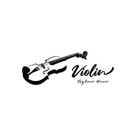 Premium Vector | Stylized violin icon logo vector