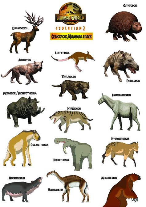 JWE2 Cenozoic Mammals pack by MrDimensionIncognito on DeviantArt