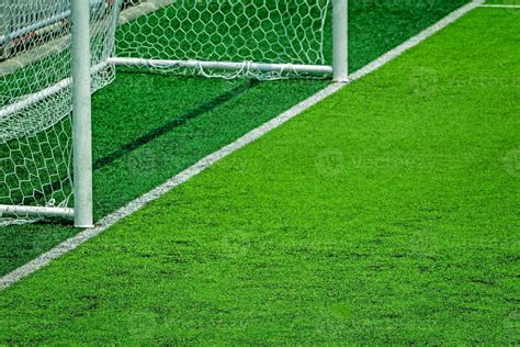 artificial turf of Soccer football field 6686319 Stock Photo at Vecteezy