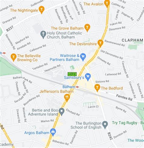 Map of Balham Tube Station, London - Google My Maps