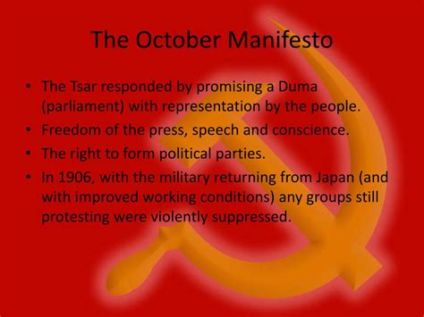 PPT - The October Manifesto PowerPoint Presentation, free download - ID ...