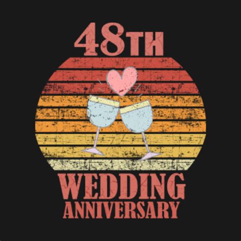 48th wedding anniversary Gift - 48th Wedding Anniversary - T-Shirt ...