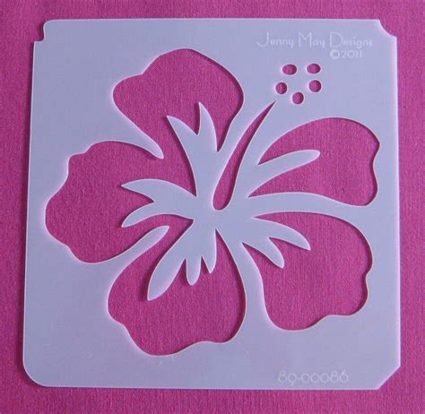 White dresser, hibiscus flowers stenciled on. | Hibiscus stencil ...