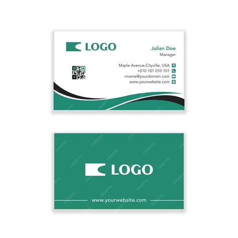 Premium PSD | Modern company business card template