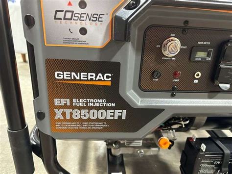 Generac XT 8500-Watt EFI Electric Start Gas Portable Generator ...