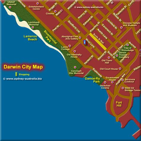 Map Of Darwin City – Verjaardag Vrouw 2020