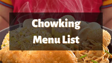 Chowking Menu Prices Philippines 2024 [Updated] — All About Philippines Menu