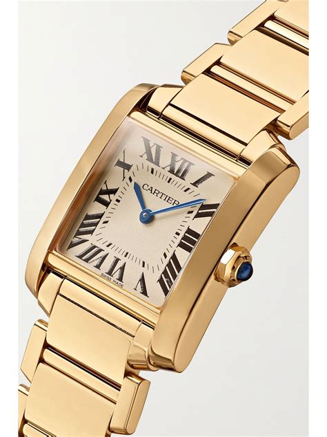 Gold Tank Française 25mm medium 18-karat gold watch | CARTIER | NET-A-PORTER