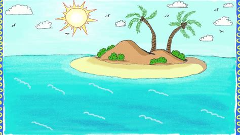 Island Drawing at GetDrawings | Free download