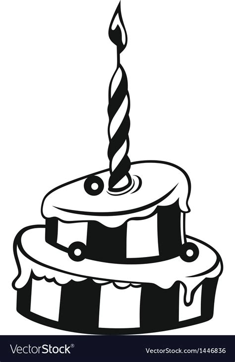 Birthday cake Royalty Free Vector Image - VectorStock