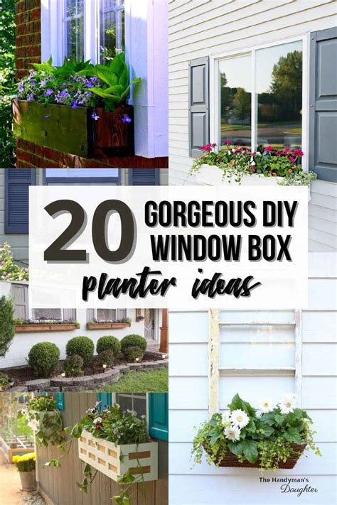 20 Gorgeous DIY Window Box Planter Ideas - The Handyman's Daughter