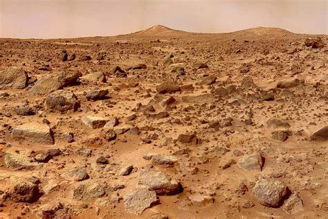 Planet Mars From The Rocks