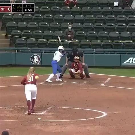 Still easily one of my favorite plays of the year! 🔥🥎 [Video] | Softball pitching, Softball ...