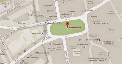 Sloane Square Underground Map | London Underground Map and Information