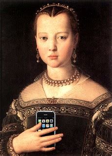 Portrait of Maria de Medici with her iPhone, after Agnolo … | Flickr