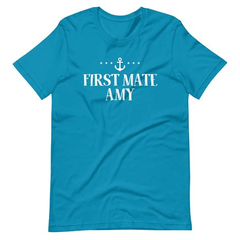 Personalized First Mate Short Sleeve Unisex T-Shirt | Galaxy t shirt ...