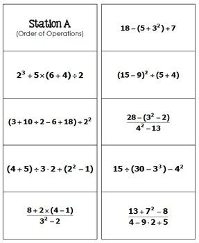 Pre-Algebra Review Math Lib by All Things Algebra | TpT