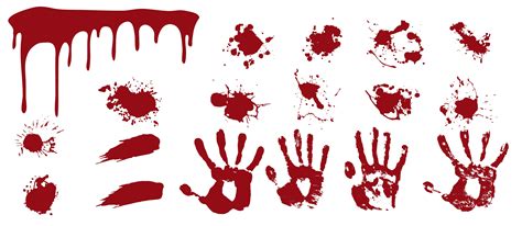 Bloody Handprint Black Background