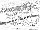 Country Farm Scenes Coloring Pages  scene coloring sketch template