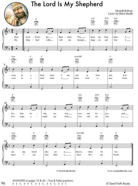 Sing along with the Psalm 23 Song - PDF