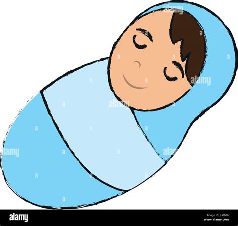 Baby swaddled icon Stock Vector Images - Alamy