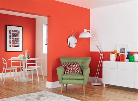 Try splashing bold colours on walls - Cuban Heat from Crown Paints Feature Wall is ideal ...