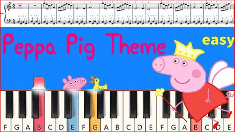 Peppa Pig Theme Piano Tutorial from Easy to Hard ! - YouTube