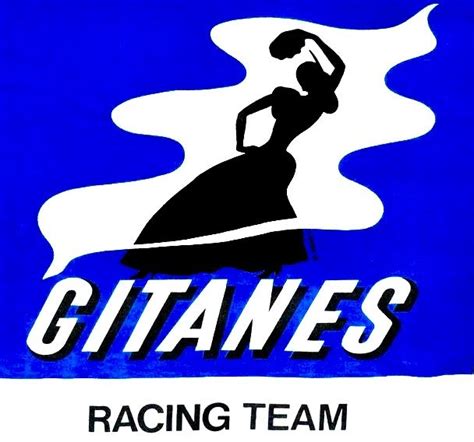 GITANES Racing Team Stickers - Blue and White Logo