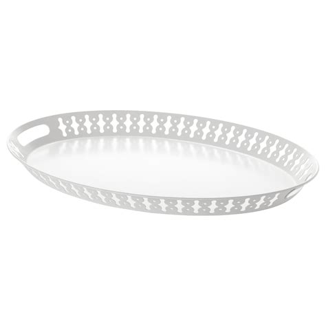 ROMANTISK tray, white, 52x39 cm - IKEA