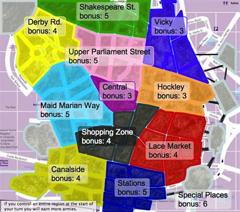 Nottingham City Centre Map