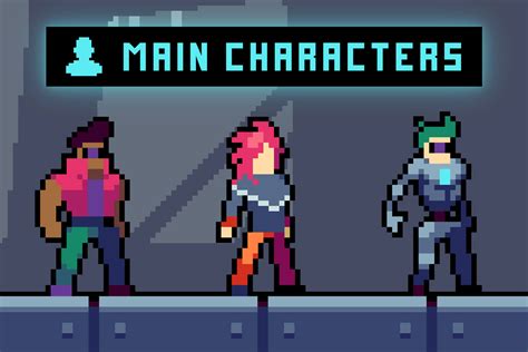 Free 3 Cyberpunk Characters Pixel Art - CraftPix.net