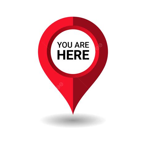 You Are Here Location Point Icon Vector Illustration, Location, You Are ...