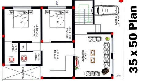 35 x 50 House Plan - Civil Engineering Drawing - YouTube