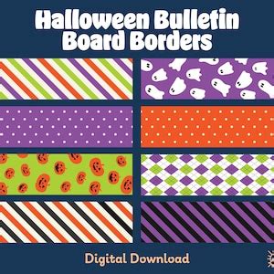 Halloween Bulletin Board Border Classroom Decor Bulletin - Etsy