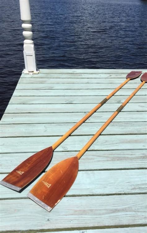 Vintage Folbot Wood Kayak Canoe Paddle Set of Two 1960s | Etsy