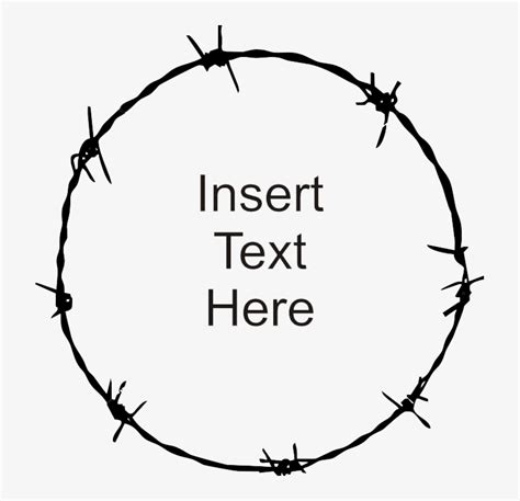 Barbed Wire Clipart Piece - Barbed Wire Circle Png Transparent PNG ...