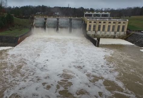 Industrial History: 1940 15mw Buzzard Roost Dam on Saluda River and Lake Greenwood near ...