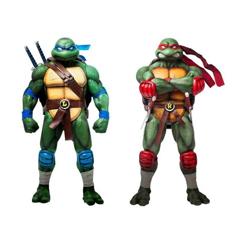 ZCWO TMNT Raphael & Leonardo 60cm Vinyl collectible Teenage Mutant Ninja Turtles toy, Hobbies ...